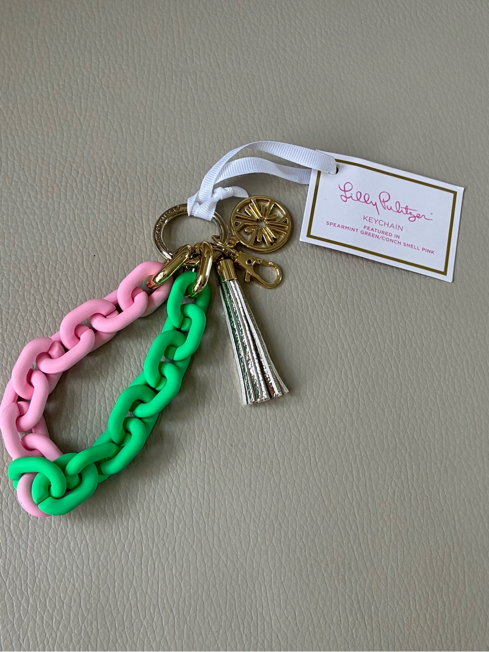 Lilly Pulitzer keychain bracelet